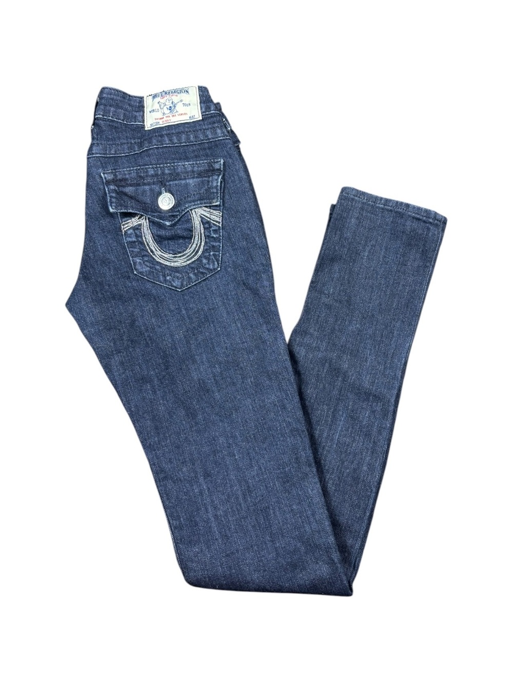True Religion Y2K Skinny Fit Chainwork Horseshoe Jeans